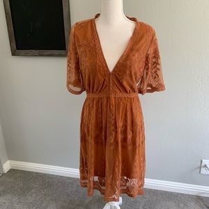 Lace boho dress